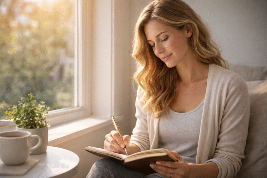 Daily self care routine for women