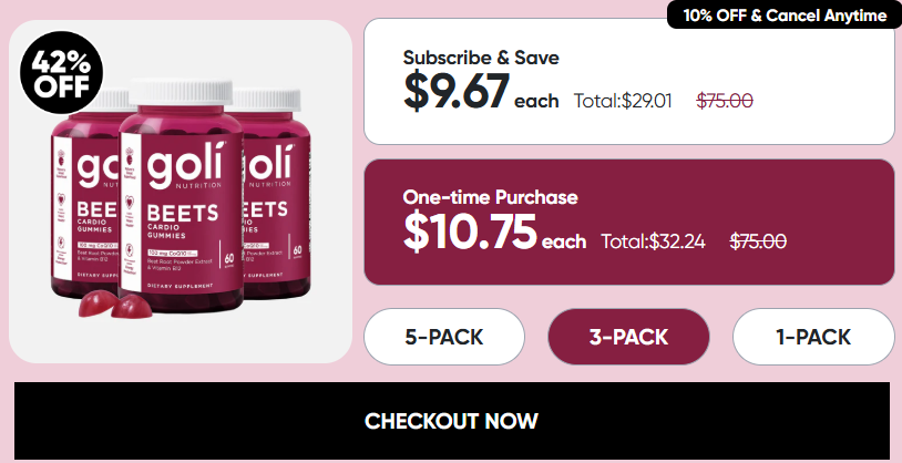 Goli Beets Cardio Gummies Review